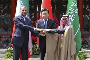 Thỏa thuận bình thường hóa quan hệ giữa Saudi Arabia và Iran do Trung Quốc làm trung gian. Ảnh: AP