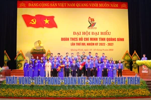 Ông Đặng Đại Bàng tái đắc cử Bí thư Tỉnh đoàn Quảng Bình nhiệm kỳ 2022-2027. Ảnh: B.C.