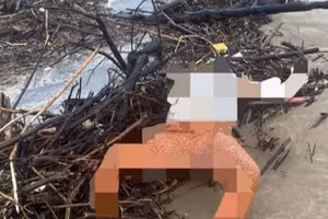 Thi thể người phụ nữ được phát hiện khi đang trong quá trình phân huỷ. Ảnh: Đ.N.