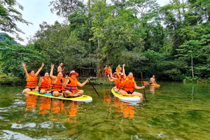 Quảng Bình đồng ý chủ trương cho phép khai thác tạm thời sản phẩm du lịch "Khám phá thiên nhiên Chà Rào - Chà Cùng". Ảnh: Tráng Trường Sơn.