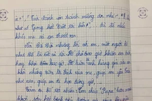 Bài văn tả bố "xấu hết phần thiên hạ" khiến dân mạng vô cùng thích thú