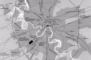 Các đường chấm thể hiện các tuyến Metro-2 bí mật.