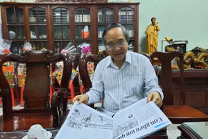 Linh mục chánh xứ Phaolô Phạm Trung Dong luôn tâm huyết với Lớp học tình thương Hướng Tâm. Ảnh: TG