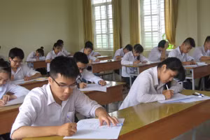 Thí sinh trong Kỳ thi THPT quốc gia 2019. Ảnh: Thiên Thanh