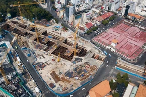 Công tác thi công không gian ngầm tuyến Metro số 1 tại trung tâm TPHCM đang gấp rút hoàn thiện.