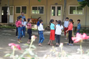 Điểm trường lẻ Chà Lò, Tiểu học Mai Sơn, huyện Tương Dương, Nghệ An.