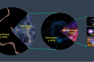 Vật chất mà chúng ta đã biết chiếm khoảng 31,5% tổng lượng vật chất và năng lượng trong vũ trụ.