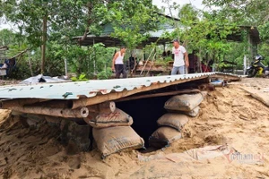 Làm hầm tránh bão. Ảnh minh họa/INT