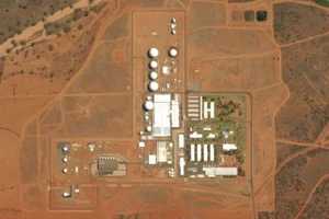 Căn cứ Pine Gap nhìn từ trên cao.