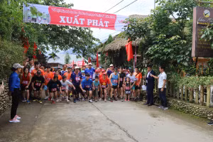 Giải chạy "Sa Pa mùa nước đổ" thu hút hàng trăm vận động viên - Ảnh P.Đ.