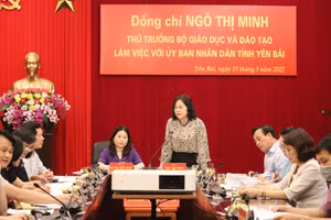 Thứ trưởng Ngô Thị Minh kiểm tra công tác giáo dục và thực hiện Kế hoạch 29 tại Yên Bái