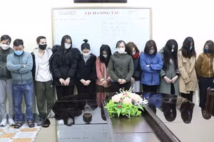 Một số đối tượng trong Công ty tài chính Tân Tín Đạt bị bắt giữ.