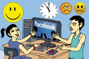 Cẩn thận tình Facebook (hình minh họa).