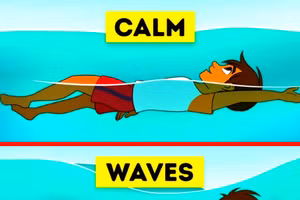 Đừng hoảng sợ nếu chẳng may bị nạn (hình minh họa).