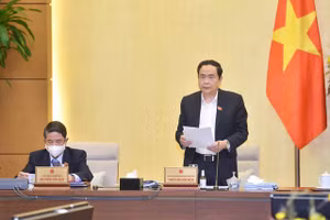 Phó Chủ tịch Quốc hội Trần Thanh Mẫn: Làm thêm giờ chỉ áp dụng khi người lao động tự nguyện, bảo đảm đúng chế độ tiền lương, tiền công, sức khỏe và an toàn - Ảnh: VGP/Lê Sơn.