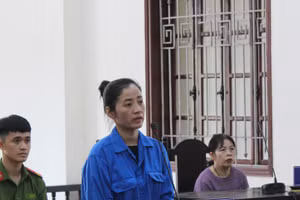 Bị cáo Ke Thị Thu Thảo tại phiên toà.