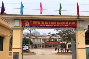 Vụ học sinh ẩu đả nhau xảy ra tại Trường tiểu học và THCS xã An Bình.