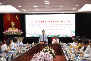 Phó Thủ tướng Trần Lưu Quang làm việc với tỉnh Sơn La.