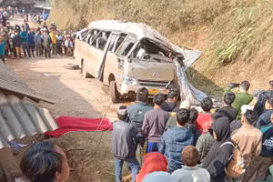  Hiện trường vụ tai nạn.