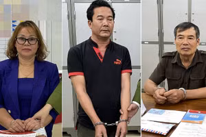 Nguyễn Hương Lan, Đặng Trường Sơn và Nguyễn Hồng Phi (từ trái sang).