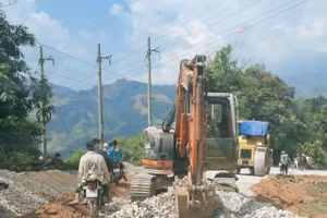Ban Quản lý Dự án huyện Thuận Châu luôn nỗ lực đảm bảo tiến độ, xây dựng các hạng mục công trình.