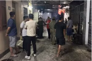 Khu nhà trọ nơi xảy ra vụ việc.