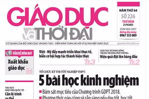 Tin tức báo in 21/9: Chấn chỉnh giáo dục kỹ năng sống trong nhà trường