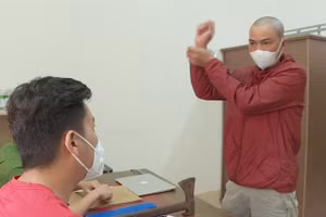 Đối tượng Y Hải tại Cơ quan CSĐT.