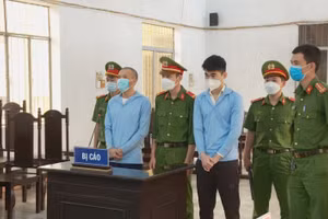 Các bị cáo tại phiên tòa