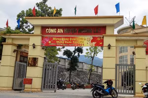 Công an huyện Mường Lát (Thanh Hóa)- nơi Thượng tá Lò Đức Minh đã từng công tác.