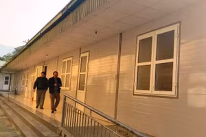 Dãy nhà ở bán trú của Trường THCS Nam Tiến, huyện Quan Hóa (Thanh Hóa).