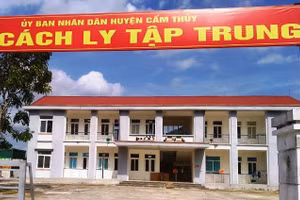 Khu cách ly y tế tập trung của huyện Cẩm Thủy (Thanh Hóa).