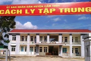 Khu cách ly y tế tập trung của huyện Cẩm Thủy (Thanh Hóa).