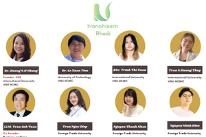 TS Dương Nguyễn Hồng Nhung cùng team dự án Nanoneem.