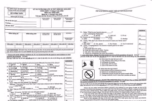 Trang 1 và 2 đề thi tuyển sinh lớp 10 môn Tiếng Anh tại TPHCM (chiều 11/6/2022).