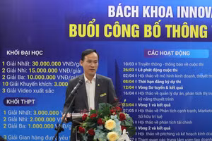 PGS.TS Nguyễn Danh Thảo - Phó Hiệu trưởng Trường ĐH Bách khoa TPHCM phát biểu tại lễ khởi động cuộc thi.