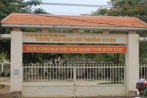 Trung tâm GDTX tỉnh Bình Phước – nơi xảy ra tiêu cực