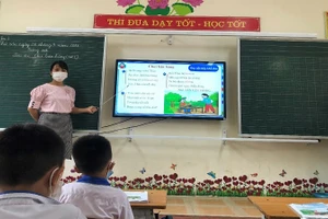 Ứng dụng CNTT trong dạy và học tại Trường Tiểu học Lương Phong số 1 (Hiệp Hòa, Bắc Giang). Ảnh minh họa
