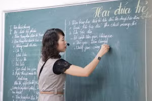 Giờ học Ngữ văn. Ảnh: IT