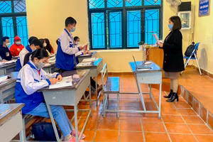 Ngày 4/4, tất cả cơ sở giáo dục tại Điện Biên tổ chức dạy học trực tiếp trở lại. Ảnh minh họa