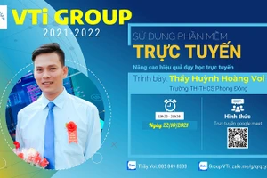 Thầy Huỳnh Hoàng Voi, Trưởng nhóm VTi-Group. 