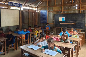 Các điểm trường lẻ tại Gia Lai đang còn nhiều khó khăn, thiếu thốn.