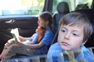 Phụ huynh không nên để trẻ tự ý mở cửa sổ ô tô.