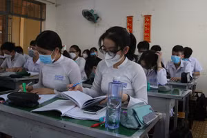 Một tiết học ở Trường THPT Nguyễn Công Trứ, quận Gò Vấp. Ảnh minh họa: Nam Sơn