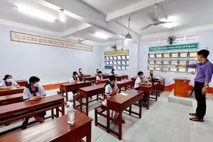 Sau khi mở cửa trường học, việc dạy học tại các địa phương đã đi vào ổn định và bảo đảm an toàn. 