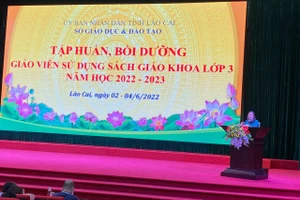 Lào Cai tập huấn, bồi dưỡng sử dụng sách giáo khoa lớp 3.