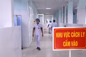 Khu vực điều trị bênh nhân covid - 19.