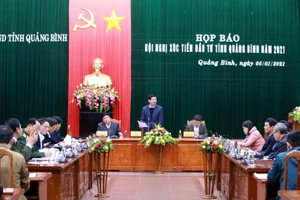 Họp báo giới thiệu hội nghị xúc tiến đầu tư Quảng Bình năm 2021.