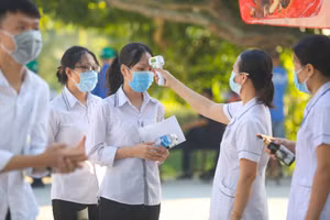 Thí sinh tại 21 huyện, thành, thị tỉnh Nghệ An vẫn dự thi đợt 1