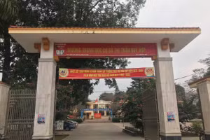 Trường THCS thị trấn Quỳ Hợp, huyện Quỳ Hợp, Nghệ An - nơi xảy ra sự việc